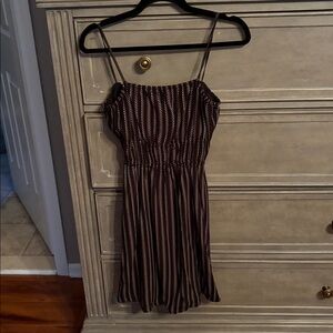 Madewell Black and White Patterned Dress